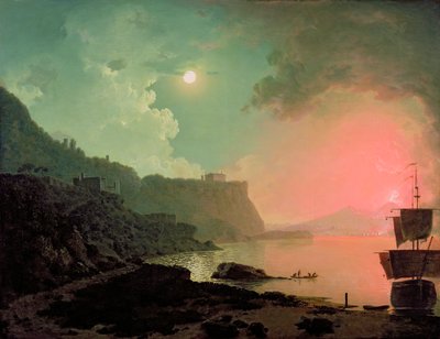 Vésuve depuis Posillipo, c.1788 - Joseph Wright of Derby